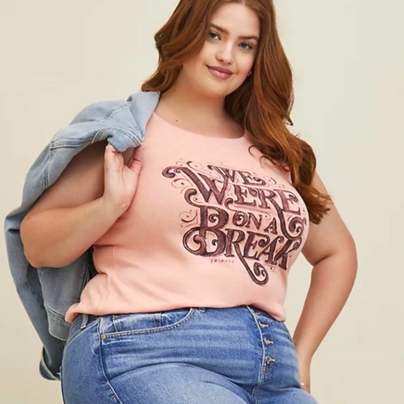 ❤️NWT VINTAGE TORRID FRIENDS ROSS RACHEL TANK CAMI "ON A BREAK" - SIZE 3X - Picture 7 of 10